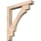 Ekena Millwork Merced Block Smooth Bracket w/ Offset Brace, Douglas Fir, 5 1/2"W x 36"D x 40"H BKT0604X36X40MRC05SDF - alternate 1